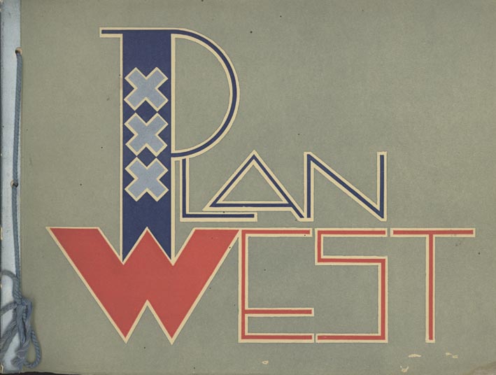 Plan West, uitgave ca 1925 (bestaat uit kaart, illustraties en ingeplakte foto's)