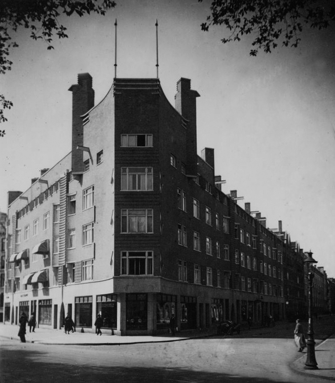 Top met masten: afgebroken. Nassaukade, Amsterdam (Lammers, 1925) 